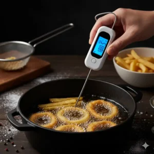küchenthermometer digital zur Kontrolle der Öltemperatur beim Frittieren