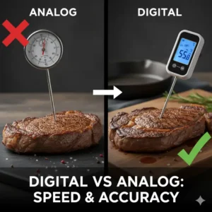 Vergleich: Schnelles küchenthermometer digital im Gegensatz zu analog
