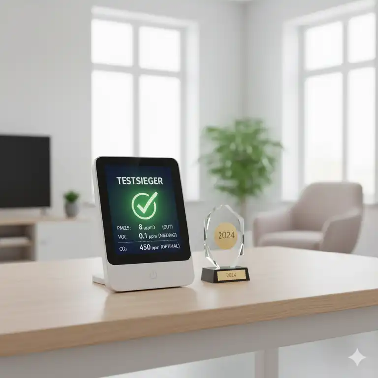 Bestes Luftqualitätsmessgerät Test Ergebnis für saubere Raumluft