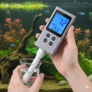 Digitales Aquarium Wasser Messgerät zur schnellen pH-Messung.