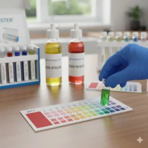 wasserqualität test set Vergleichstabelle zur genauen Interpretation des pH-Wertes im Wasser.