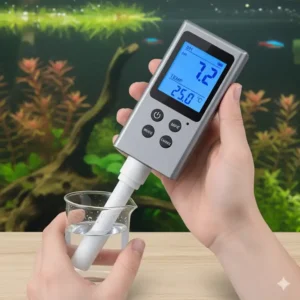 Präzises pH Aquarium Wasser Messgerät zur Überwachung des Säuregrads.