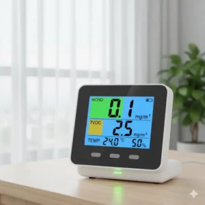 Multifunktionales Formaldehyd Messgerät Haushalt zur Messung von HCHO und TVOC.