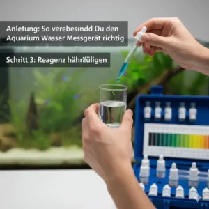 So wenden Sie Ihr aquarium wasser messgerät für genaue Ergebnisse an.