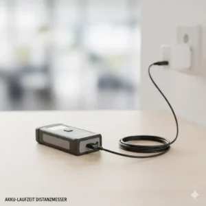 Der laser distanzmesser handlich wird über ein USB-Kabel aufgeladen; Betonung auf lange Akkulaufzeit.