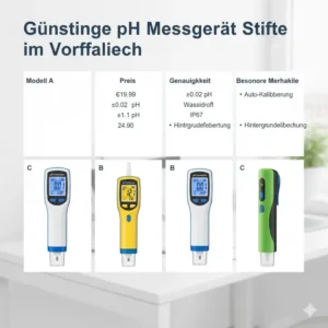 Vergleichstabelle von verschiedenen Modellen Ph Messgerät Stift günstig.
