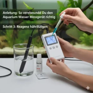 Grafik der wichtigsten Messparameter, erklärt durch das aquarium wasser messgerät.
