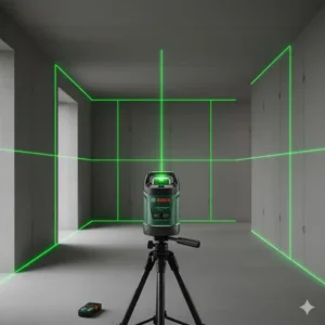 Darstellung der drei 360-Grad-Linien des 360 grad kreuzlinienlaser.