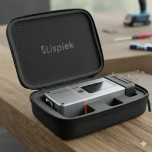 Der digitaler Winkelmesser Laser ist sicher in seinem robusten Schutzkoffer verpackt.