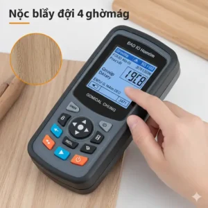 Das Menü zur Kalibrierung des holzfeuchtemessgerät digital zur Auswahl der Holzgruppe.