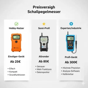 Online-Preisvergleich, um ein lärmmessgerät günstig kaufen zu können.
