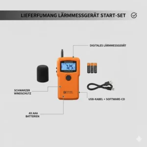 Komplett-Set inklusive Zubehör als lärmmessgerät günstig kaufen.