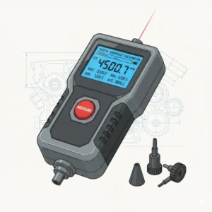 Handgehaltenes digitales Drehzahl Messgerät Motor zur präzisen Messung der Motorgeschwindigkeit.