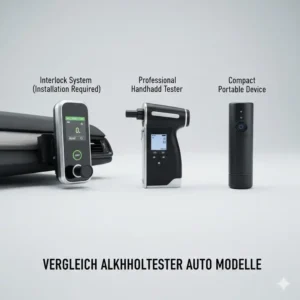 Comparison of different alkoholmessgerät auto models and breathalyzer technologies.