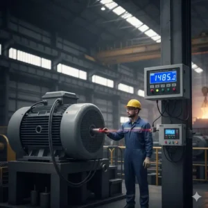 Professionelles Drehzahl Messgerät Motor für die Wartung von großen Industriemotoren.