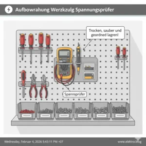 Tipps zur sicheren Aufbewahrung und Pflege für einen spannungsprüfer für haushalt.