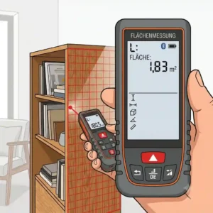 Laser messgerät für möbel calculating floor area and volume for furniture layout